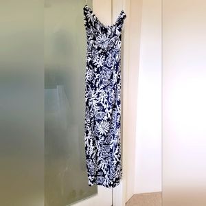 Lilly Pulitzer Size Small Navy Blue Maxi Dress